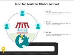 Icon for route to global market