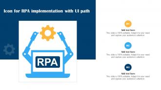 Icon For RPA Implementation With UI Path