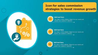 Icon For Sales Commission Strategies To Boost Revenue Growth
