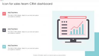 Icon For Sales Team CRM Dashboard
