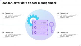 Icon For Server Data Access Management