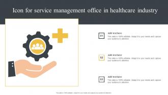 Icon For Service Management Office In Healthcare Industry