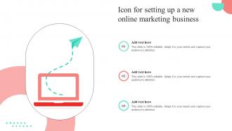 Icon For Setting Up A New Online Marketing Business