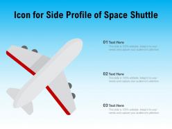Icon for side profile of space shuttle