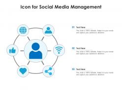Icon for social media management