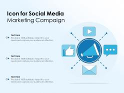 Icon for social media marketing campaign