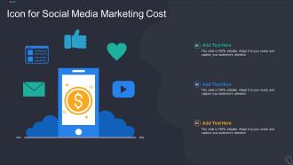 Icon For Social Media Marketing Cost