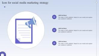 Icon For Social Media Marketing Strategy