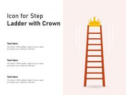 Icon for step ladder with crown