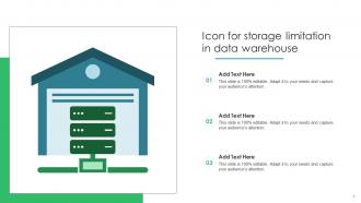 Icon For Storage Limitation In Data Warehouse