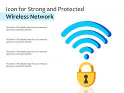 Icon for strong and protected wireless network