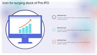 Icon For Surging Stock Of Pre IPO