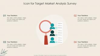Icon For Target Market Analysis Survey