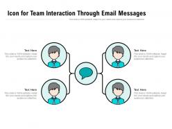 Icon For Team Interaction Through Email Messages