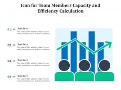 Icon for team members capacity and efficiency calculation