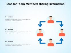 Icon for team members sharing information