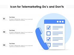 Icon for telemarketing dos and donts