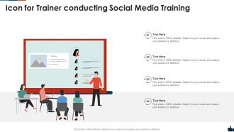 Icon for trainer conducting social media training