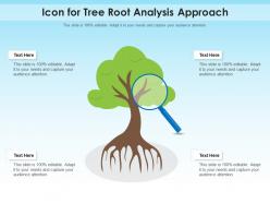 Icon for tree root analysis approach
