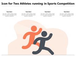 Icon for two athletes running in sports competition