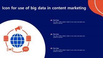 Icon For Use Of Big Data In Content Marketing