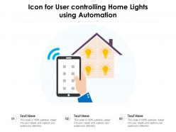 Icon For User Controlling Home Lights Using Automation