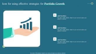 Icon For Using Effective Strategies For Portfolio Growth