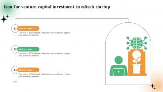Icon For Venture Capital Investment In Edtech Startup