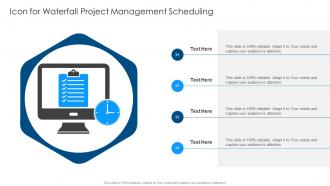 Icon For Waterfall Project Management Scheduling