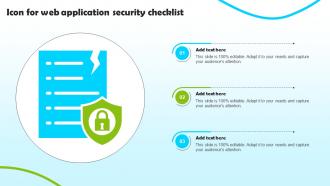 Icon For Web Application Security Checklist