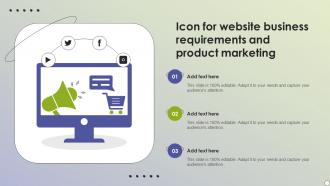 Icon For Website Business Requirements And Product Marketing