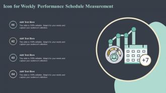Icon For Weekly Performance Schedule Measurement