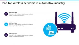 Icon For Wireless Networks In Automotive Industry