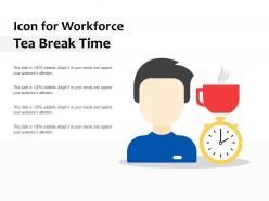 Icon for workforce tea break time