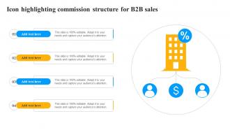 Icon Highlighting Commission Structure For B2b Sales