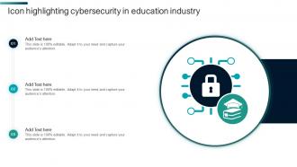 Icon Highlighting Cybersecurity In Education Industry