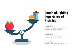 Icon Highlighting Importance Of Fruit Diet