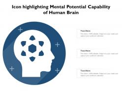 Icon Highlighting Mental Potential Capability Of Human Brain