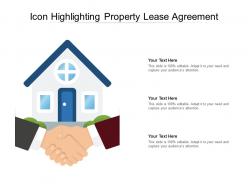 Icon highlighting property lease agreement