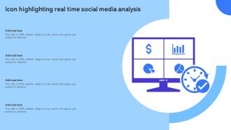 Icon Highlighting Real Time Social Media Analysis