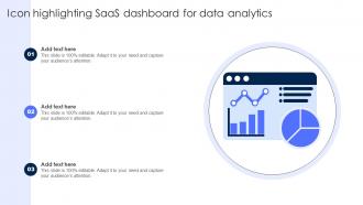 Icon Highlighting SaaS Dashboard For Data Analytics