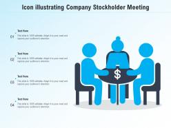Icon illustrating company stockholder meeting