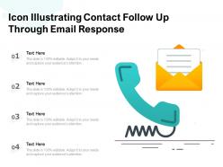 Icon illustrating contact follow up through email response