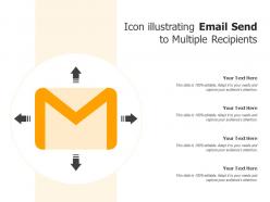Icon illustrating email send to multiple recipients
