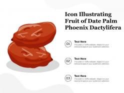 Icon Illustrating Fruit Of Date Palm Phoenix Dactylifera
