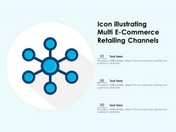 Icon illustrating multi e commerce retailing channels
