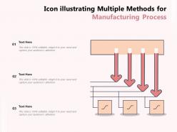 Icon illustrating multiple methods for manufacturing process