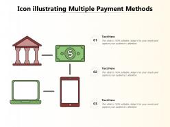 Icon illustrating multiple payment methods