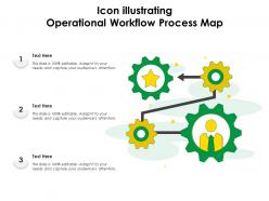 Icon Illustrating Operational Workflow Process Map