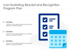 Icon illustrating reward and recognition program plan